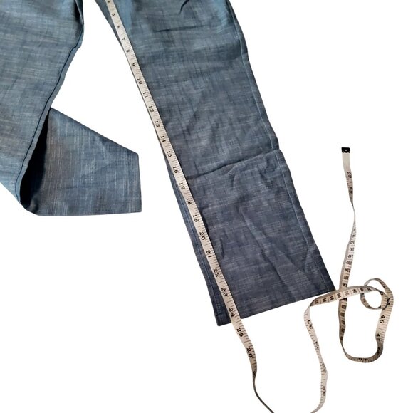 Cat & Jack Boys Slim Fit Adjustable Waist Pants L Blue Cotton Blend Front pocket - Picture 7 of 9